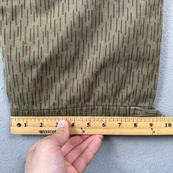 80s East Germany Rain Camo Insulated Cargo Pants M 48 Green Suspenders 36x25 - Picture 10 of 16
